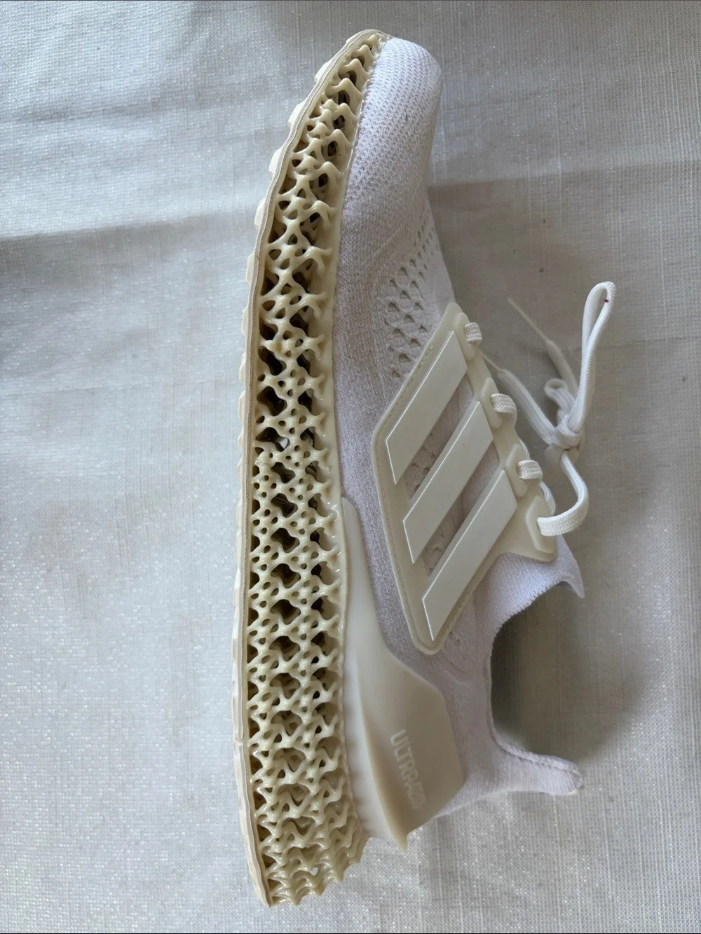 Adidas Cream and White Knit Lifestyle Sneakers MENS  NWOT